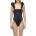 SUNDEK Бански костюм Sundek One piece with ruffles swimsuit - Black (Black)