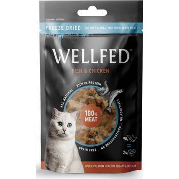 Pet Interest Wellfed Fish & Chicken Freeze dried with fish & chicken лакомство за котки 24gr