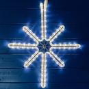 DecoLED motív LED svetlo hviezda polaris závesná 38 x 65 cm teplá biela
