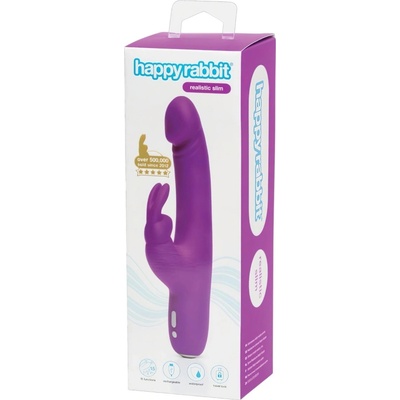 Happyrabbit realistický s klitorálním ramenem dobíjecí