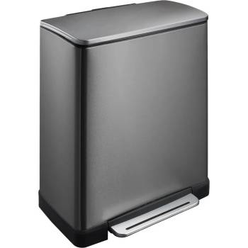 EKO 28 + 18 л. кош за отпадъци в цвят графит ЕКО от серия e-cube (eko926848blacksteel)