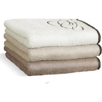 Veba uterák a osuška Nora elipsy 450g/m2 Osuška Nora Elipsy 70x140 cm smetanová