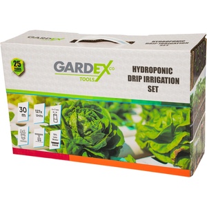 Gardex Tools Комплект капково напояване за хидропоника HARVEST GX 30 m 127 части (404801)
