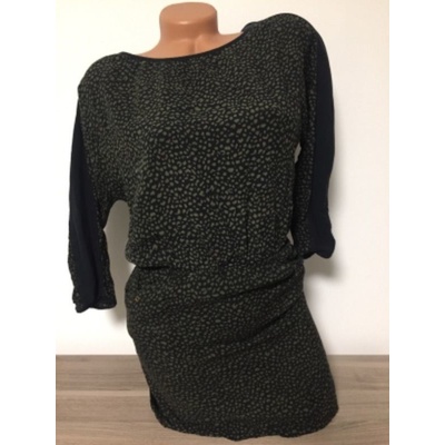 Vzorovaná prodloužená tunika/šaty Bershka smíšená – Zboží Mobilmania