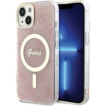 GUESS GUHMP15SH4STP iPhone 15 6.1" pink hardcase IML 4G MagSafe (GUHMP15SH4STP)