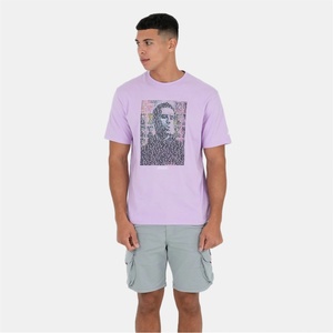 Peaceful Hooligan Тениска Peaceful Hooligan Men's Peaceful Wonderwall Regular Fit T-Shirt - Lavendula