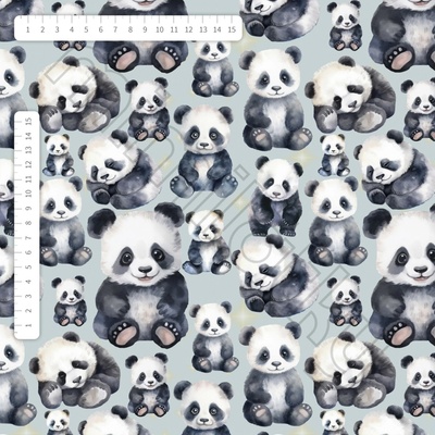 Panda na šedé úplet by MIMI [supreme]