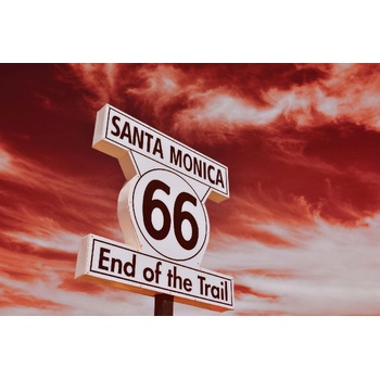 DIMEX ART s. r. o Флизелинов фототапет маршрут 66 в санта моника 375 x 250 см