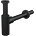 ALCA PLAST СИФОН ЗА УМИВАЛНИК design ОВАЛ БЕЗ ВИТЛО 11/4" ф32 ЧЕРЕН МАТ a400 black alcaplast (a400 black)