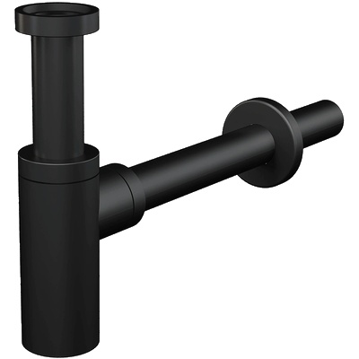 ALCA PLAST СИФОН ЗА УМИВАЛНИК design ОВАЛ БЕЗ ВИТЛО 11/4" ф32 ЧЕРЕН МАТ a400 black alcaplast (a400 black)