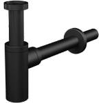 ALCA PLAST СИФОН ЗА УМИВАЛНИК design ОВАЛ БЕЗ ВИТЛО 11/4" ф32 ЧЕРЕН МАТ a400 black alcaplast (a400 black)