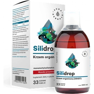 Aura Herbals Грижа за косата, кожата и ноктите - Органичен Силиций - Silidrop, 5 mg х 500 ml Aura Herbals (11464 AH)