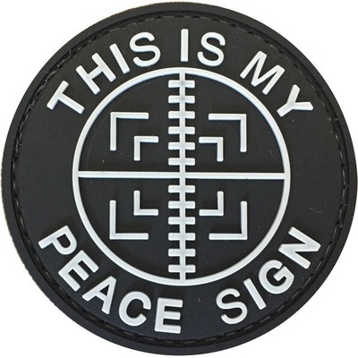 WARAGOD This is my Peace sign PVC nášivka