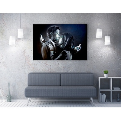 ASIR Obraz na plátně (70 x 100) Banksy Street Art – vzdáleni