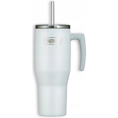 Thermos Refreshing termohrnek s madlem a brčkem 1,1 l matně zelená