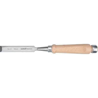 Dláto, drevená rukoväť, 18mm, dĺžka 280mm, CrV, EXTOL PREMIUM