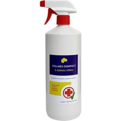Collmex dezinfekcia rúk pokožky predmetov a povrchov s jemnou vôňou 1000 ml