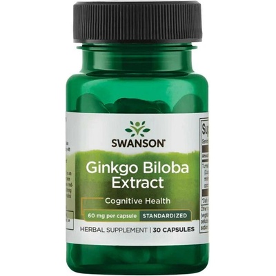 Swanson Ginkgo Biloba Extract 60 mg 30 kapsúl