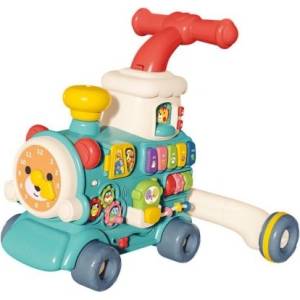 Raya Toys Бебешка играчка за бутане 3 в 1 Raya Toys - Steam Train, синя (503126059) - ozone Проходилка