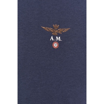 Aeronautica Militare Тениска Aeronautica Militare мъжка в тъмносиньо с изчистен дизайн (AM1UTI002)