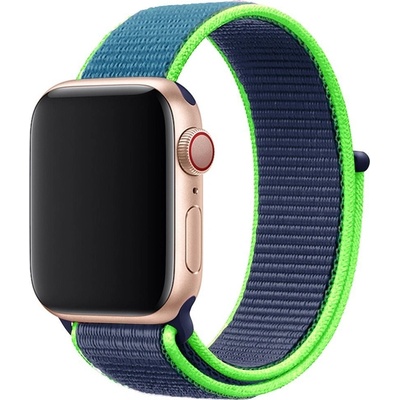 Eternico Airy na Apple Watch 38 mm/40 mm/41 mm Night Blue and Green edge AET-AWAY-NiBlG-38