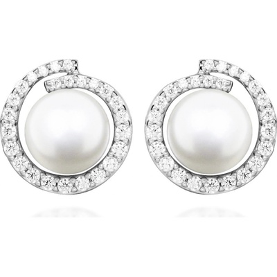 Silver Cat stříbrné s perlami SC484