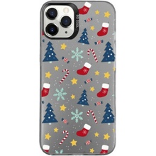 AppleKing ochranný kryt s vánočním motivem pro iPhone 11 Pro šedý