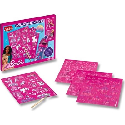 MAPED Kreativní sada MAPED Scratching Stickers Barbie