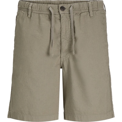 Jack and Jones Юношески къси панталони Jack and Jones Men's Junior Linen Chino Shorts - Dusty Olive
