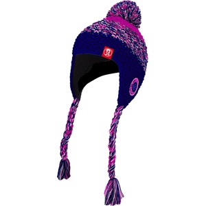 Trollkids Детска зимна шапка (beanie) Trollkids Girl's Borgund Bobble Cap Beanie - Navy / Magenta - размер 52-56 cm (904-2050-0212)