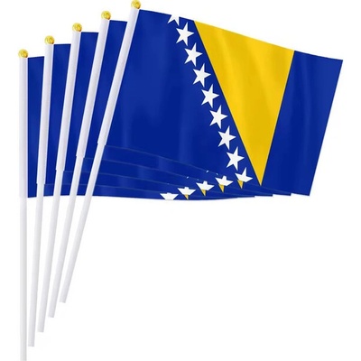 WARAGOD Mávacia vlajka 30 x 40 cm, Bosna a Hercegovina