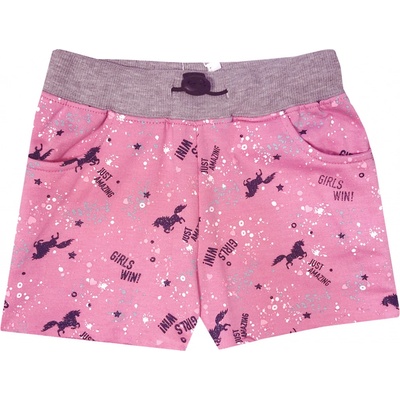 Kugo K752 dívčí šortky kraťasy světle růžová