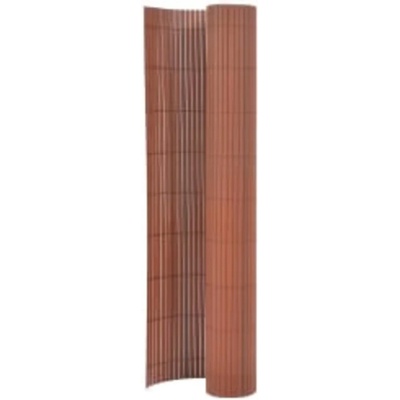 vidaXL Oboustranný zahradní plot 110 x 300 cm hnědý