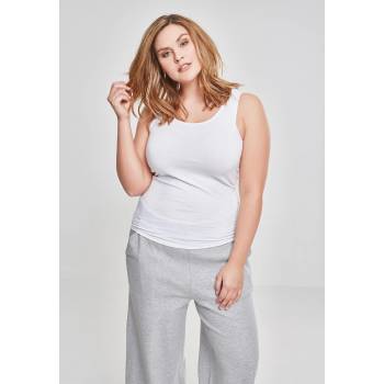 Urban Classics Комплект от дамски потници в бяло Urban Classics Ladies 2-Pack Basic Stretch Top UB-TB1907-00220 - Бял, размер 5XL