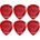 Dunlop 474R 1.00 Stubby Jazz 6 Перце за китара (474R100-6PACK-SET)