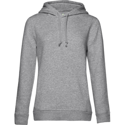 B&C Inspire Hooded COT-01W34B61000 melír šedá