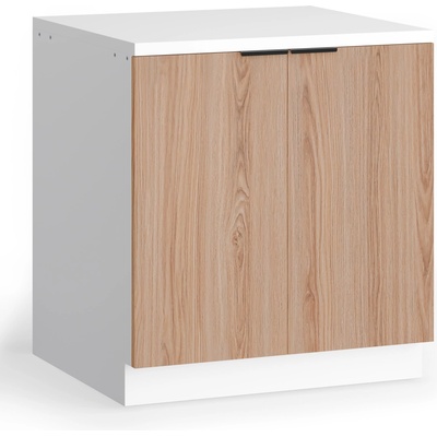 Blumfeldt WoodVista долен шкаф за мивка, Здрав, Soft-Close панти, Алуминиева дръжка (JOY-WVS800WO) (JOY-WVS800WO)