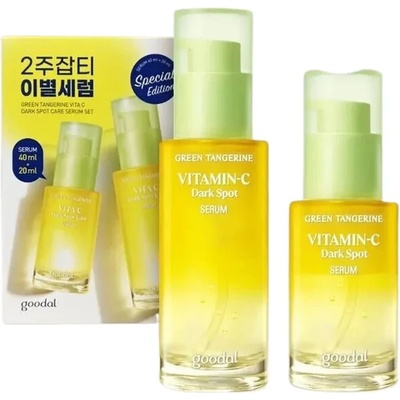 Goodal Green Tangerine Vita C Dark Spot Care Serum Set - Изсветляващ серум против пигментни петна 40мл + 20мл