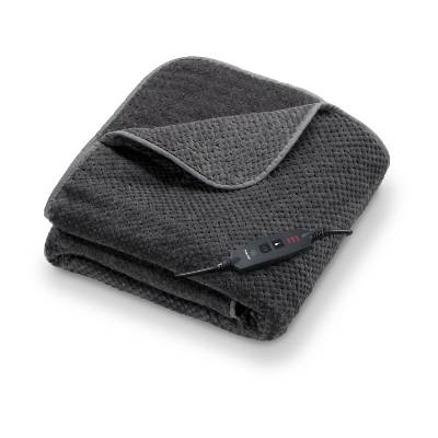 Термоподложка Beurer HD 65 Dark Grey Heated Overblanket; Soft and cuddly surface; 3 temperature; auto switch-off 3 hours; removable switch; washable at 30°, Oko-Tex 100; 180(L)x130(W)cm (40053_BEU)