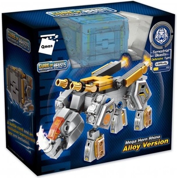 Qman Конструктор, Qman, Mechanical Beasts, Мега носорог, 162 части (Q41219)