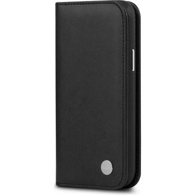 Moshi Overture SnapToª Case - елегантен кожен калъф (с кейс) тип портфейл за iPhone 12 Mini (черен)