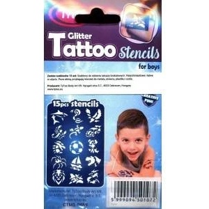Comandante Dante TYTOO Set of templates for tattoo, dare, 15pcs (013-01072)