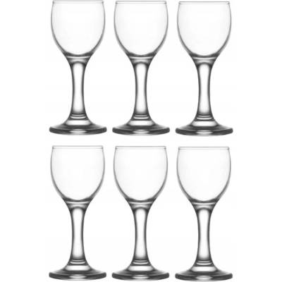 LAV Sklenený pohár na likér 6ks 11,5x4,5 cm 55 ml