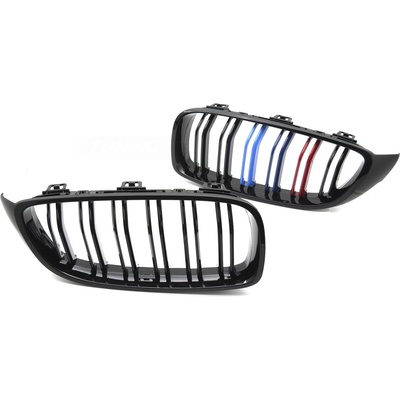 Predná maska BMW F32 / F33 / F36 13-20 Sport Glossy Black Tri-Colour Double Bar