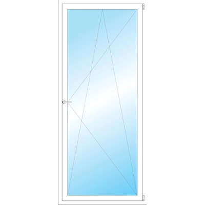 OKNA HNED Plastové okno 91x210 cm bílé otevíravé a sklopné pravé