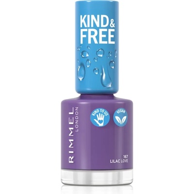 Rimmel Kind & Free лак за нокти цвят 167 Lilac Love 8ml