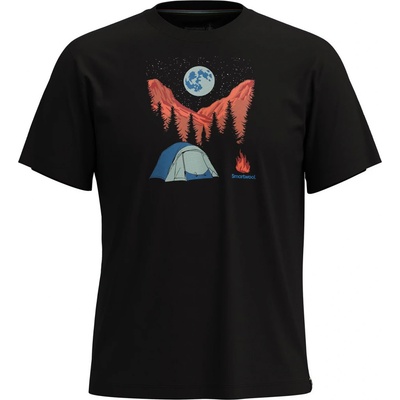 Smartwool Night Camp Short Sleeve Graphic Tee čierne