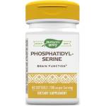 Nature's Way Phosphatidyl-Serine - Фосфатидил-серин - за здравето на мозъка - 100 mg, 60 софтгел капсули Nature’s Way (45161)