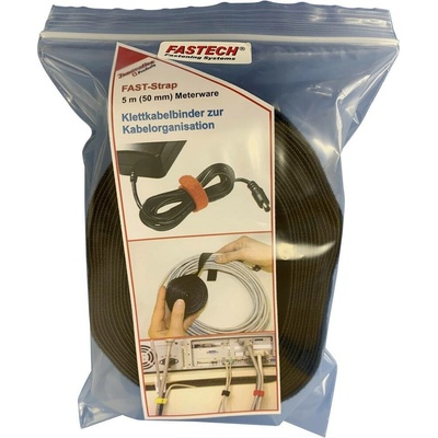 FASTECH® 695-330-Bag pásek se suchým zipem ke spojování háčková a flaušová část (d x š) 5000 mm x 25 mm černá 5 m