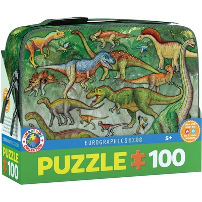 EUROGRAPHICS ve svačinovém boxu Dinosauři 100 dielov